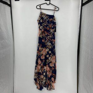 NWT Lulus Navy Floral Maxi Dress